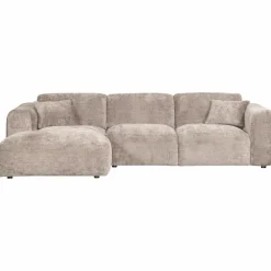 Woood CLOUD chaise longue links geweven chenille naturel