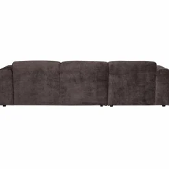 Woood CLOUD chaise longue links geweven chenille warm bruin