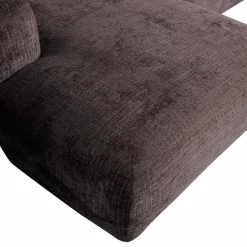 Woood CLOUD chaise longue links geweven chenille warm bruin