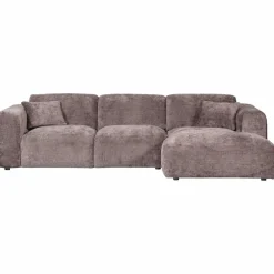 Woood CLOUD chaise longue rechts geweven chenille taupe