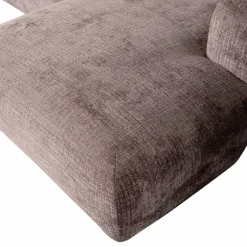 Woood CLOUD chaise longue rechts geweven chenille taupe