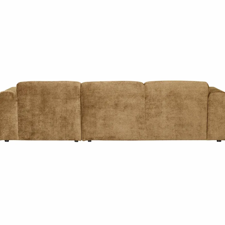 Woood CLOUD chaise longue rechts geweven chenille honinggeel