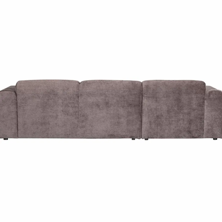 Woood CLOUD chaise longue links geweven chenille taupe