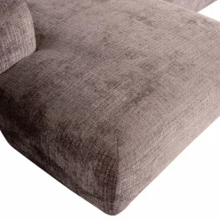Woood CLOUD chaise longue links geweven chenille taupe