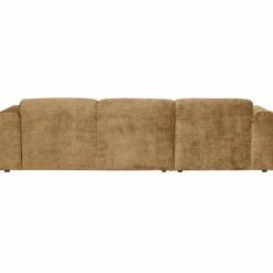 Woood CLOUD chaise longue links geweven chenille honinggeel