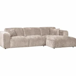 Woood CLOUD chaise longue rechts geweven chenille naturel