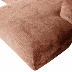 Woood CLOUD chaise longue rechts geweven chenille terra