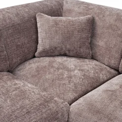 Woood CLOUD hoekbank links geweven chenille taupe