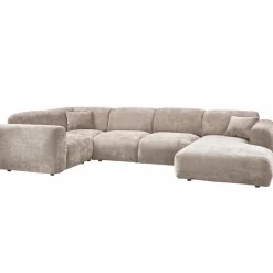 Woood CLOUD hoekbank links geweven chenille naturel