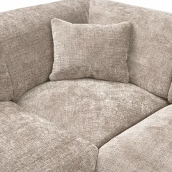 Woood CLOUD hoekbank links geweven chenille naturel