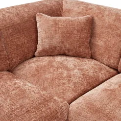 Woood CLOUD hoekbank links geweven chenille terra