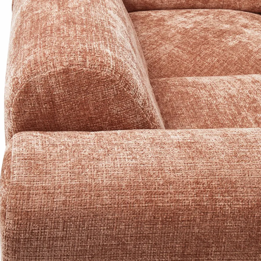 Woood CLOUD hoekbank links geweven chenille terra