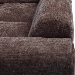 Woood CLOUD hoekbank rechts geweven chenille warm bruin