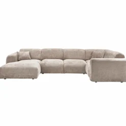 Woood CLOUD hoekbank rechts geweven chenille naturel