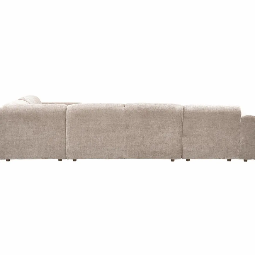 Woood CLOUD hoekbank rechts geweven chenille naturel