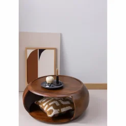 Woood Cole Salontafel Mango Hout Bruin