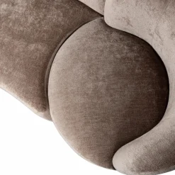 Woood Combi-popular: bankje + fauteuil + poef taupe