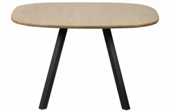 Woood Combi-tablo: Organisch Eiken 130x130 & 2-standen Poot Vierk
