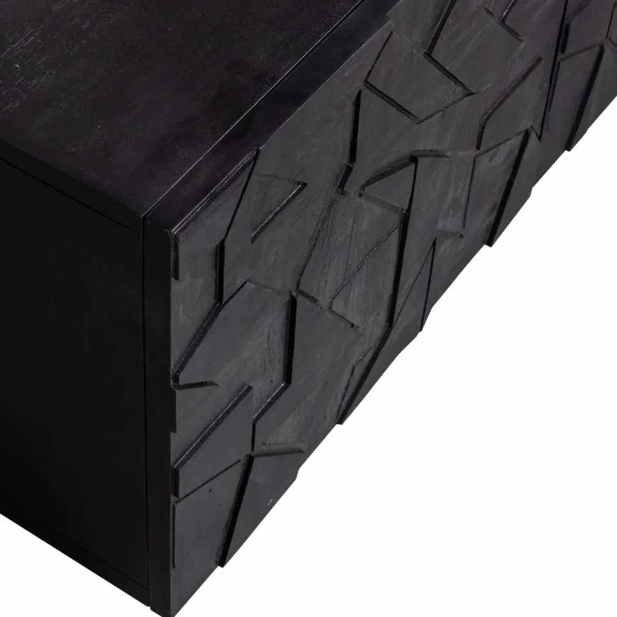 Woood COUNTER TV meubel mango zwart