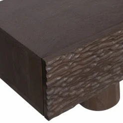 Woood Crumble carved tv meubel mango walnoot