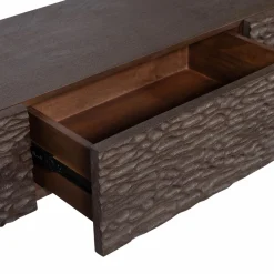 Woood Crumble carved tv meubel mango walnoot