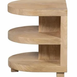 Woood Darren Halfronde Bijzettafel Mango Hout Naturel