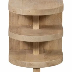 Woood Darren Halfronde Bijzettafel Mango Hout Naturel