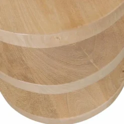 Woood Darren Halfronde Bijzettafel Mango Hout Naturel