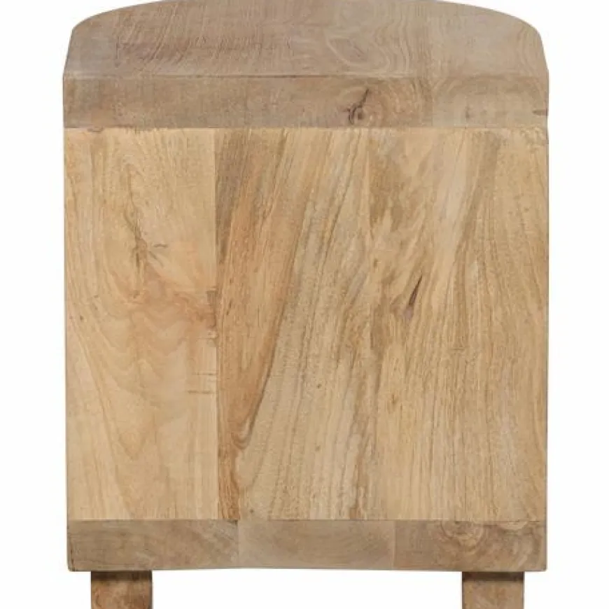 Woood Darren Halfronde Bijzettafel Mango Hout Naturel