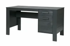 Woood Dennis Bureau Grenen Steel Grey Geborsteld [fsc]