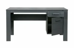 Woood Dennis Bureau Grenen Steel Grey Geborsteld [fsc]