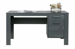 Woood Dennis Bureau Grenen Steel Grey Geborsteld [fsc]