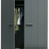 Woood Dennis Kast Met Laden Grenen Steel Grey Geborsteld [fsc]