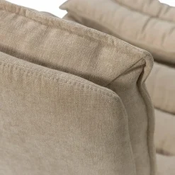 Woood Draaifauteuil Kube met hocker naturel