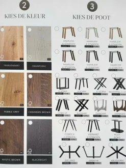 Woood Eettafel Tablo Rechthoekig met vele mogelijkheden