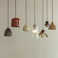 Woood Elle hanglamp groot glas groen