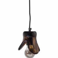 Woood Elle hanglamp klein glas bruin