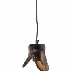 Woood Elle hanglamp klein glas bruin