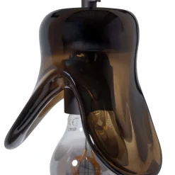 Woood Elle hanglamp klein glas bruin