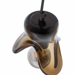 Woood Elle hanglamp klein glas bruin