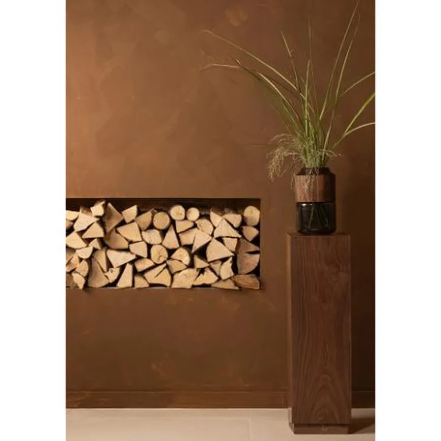 Woood Enid Plantenstandaard Hout Walnoot