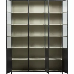 Woood Exhibit vitrinekast XL metaal zwart