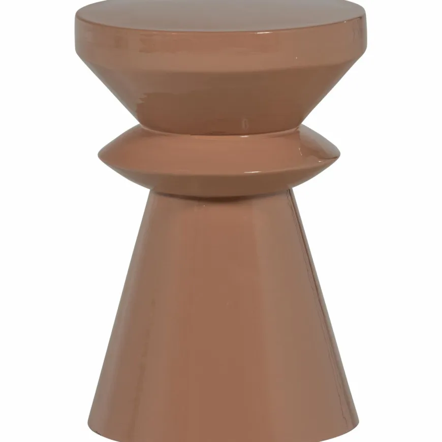 Woood Fedde bijzettafel metaal oud roze