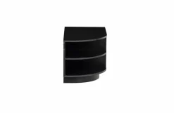 Woood Finca Tv Meubel Rond Links 78 Cm Grenen Zwart [fsc]