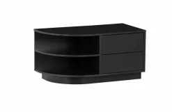 Woood Finca Tv Meubel Rond Links 78 Cm Grenen Zwart [fsc]