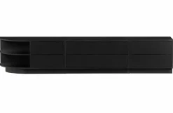 Woood Finca Tv Meubel Rond Links 78 Cm Grenen Zwart [fsc]