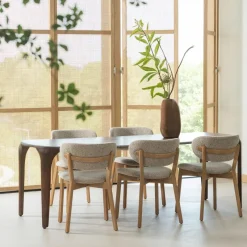 Woood Fiore Eettafel Mango Hout Donkerbruin 230x95 Cm