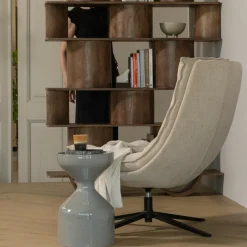 Woood Floyd bijzettafel metaal lichtgrijs
