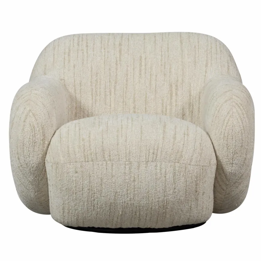 Woood Folke fauteuil chenille naturel melange