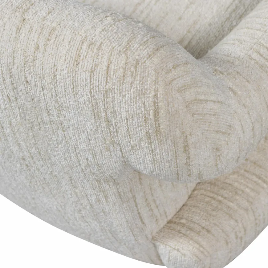 Woood Folke fauteuil chenille naturel melange